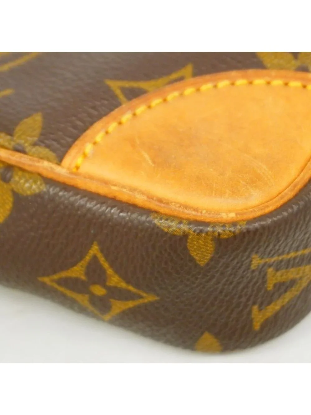 Louis Vuitton Clutch Monogram Marly Dragonne PM Brown